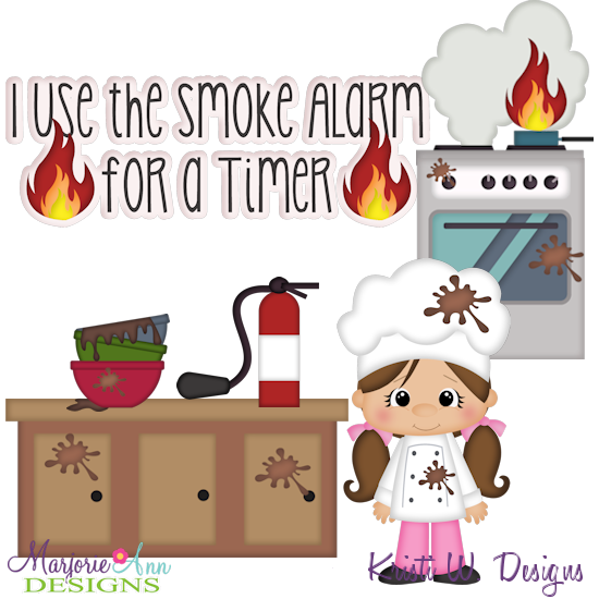 I Use The Smoke Alarm For A Timer Exclusive Cut Files+Clipart - Click Image to Close